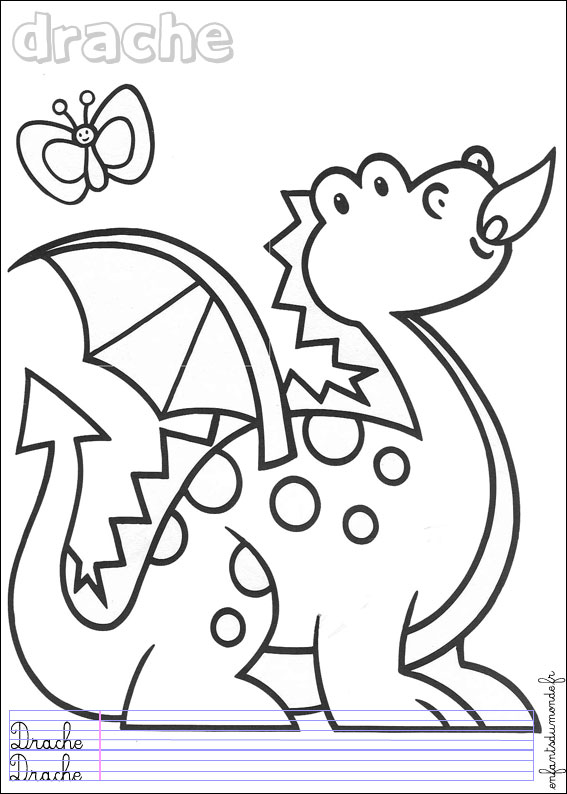 coloriage dragon 1